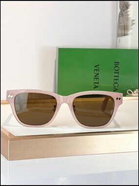 Bottega Veneta Pink Wayfarer Sunglasses